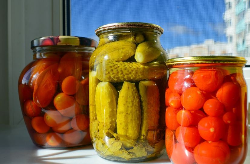 jarred fruits and vegetables